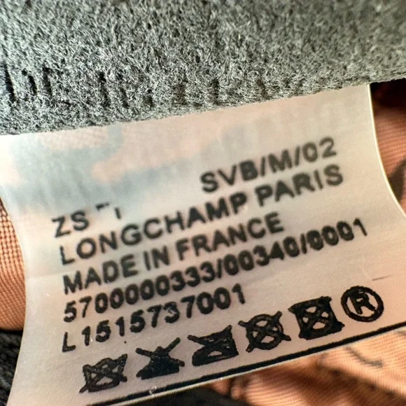 longchamp le pliage cuir medium tote - Picture 13 of 16